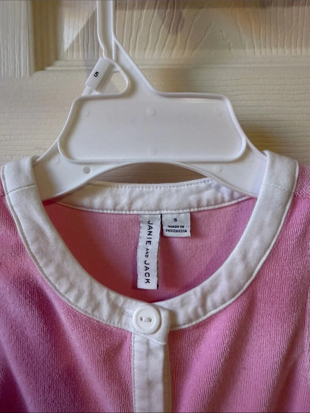 Janie and Jack Pink Sleeveless Terry Dress Swim Cover up. Size 5